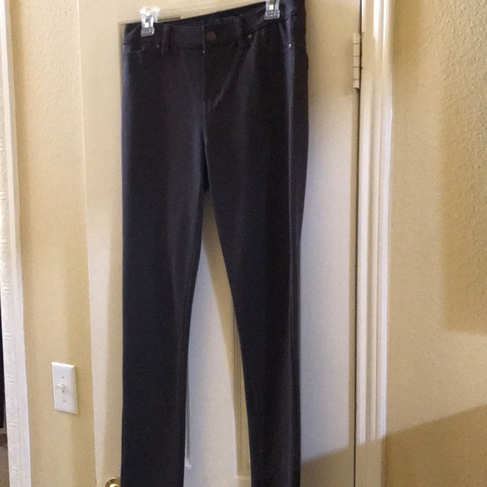 Calvin Klein Jeans-Brown Stretchy Pants-Size-8